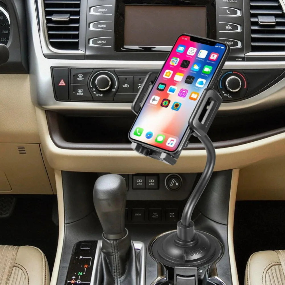 Support universel voiture pour téléphone et porte-gobelet