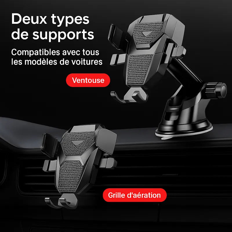 Support téléphone voiture ventouse universel