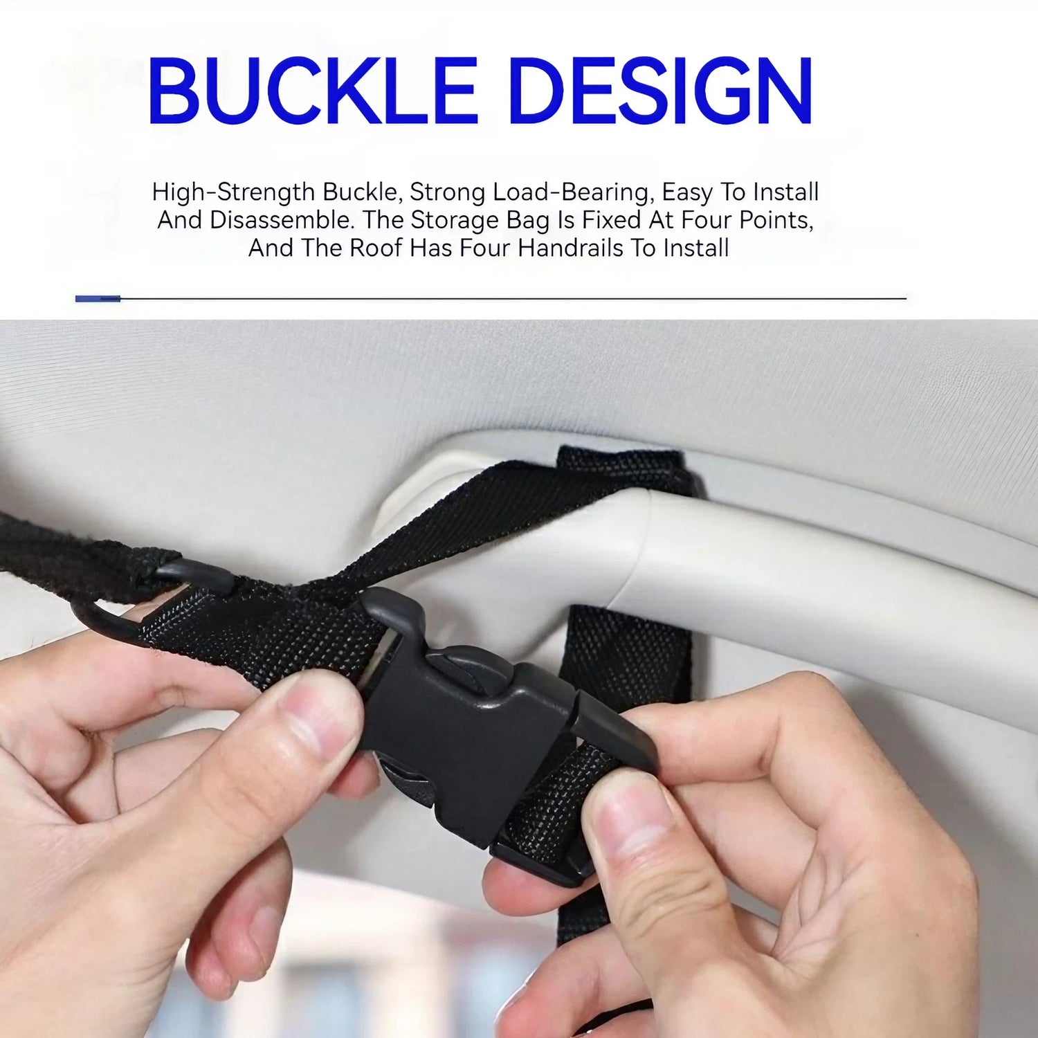 Filet de rangement pour plafond de voiture respirant