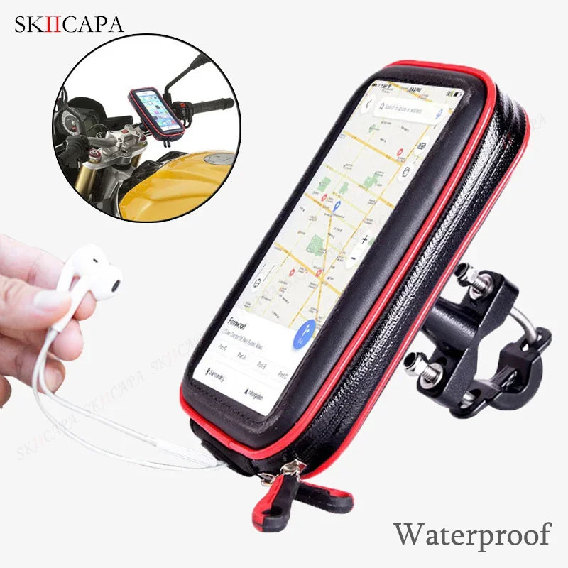 Support Téléphone Étanche pour Guidon Moto/Vélo