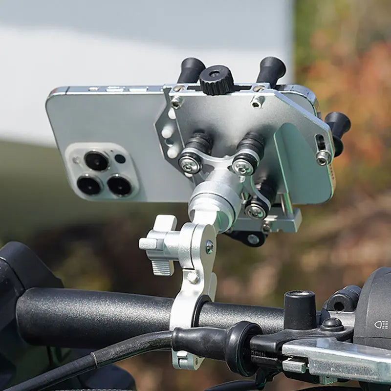 Support téléphone universel moto et guidon — rotatif 360°, réglable, anti-choc
