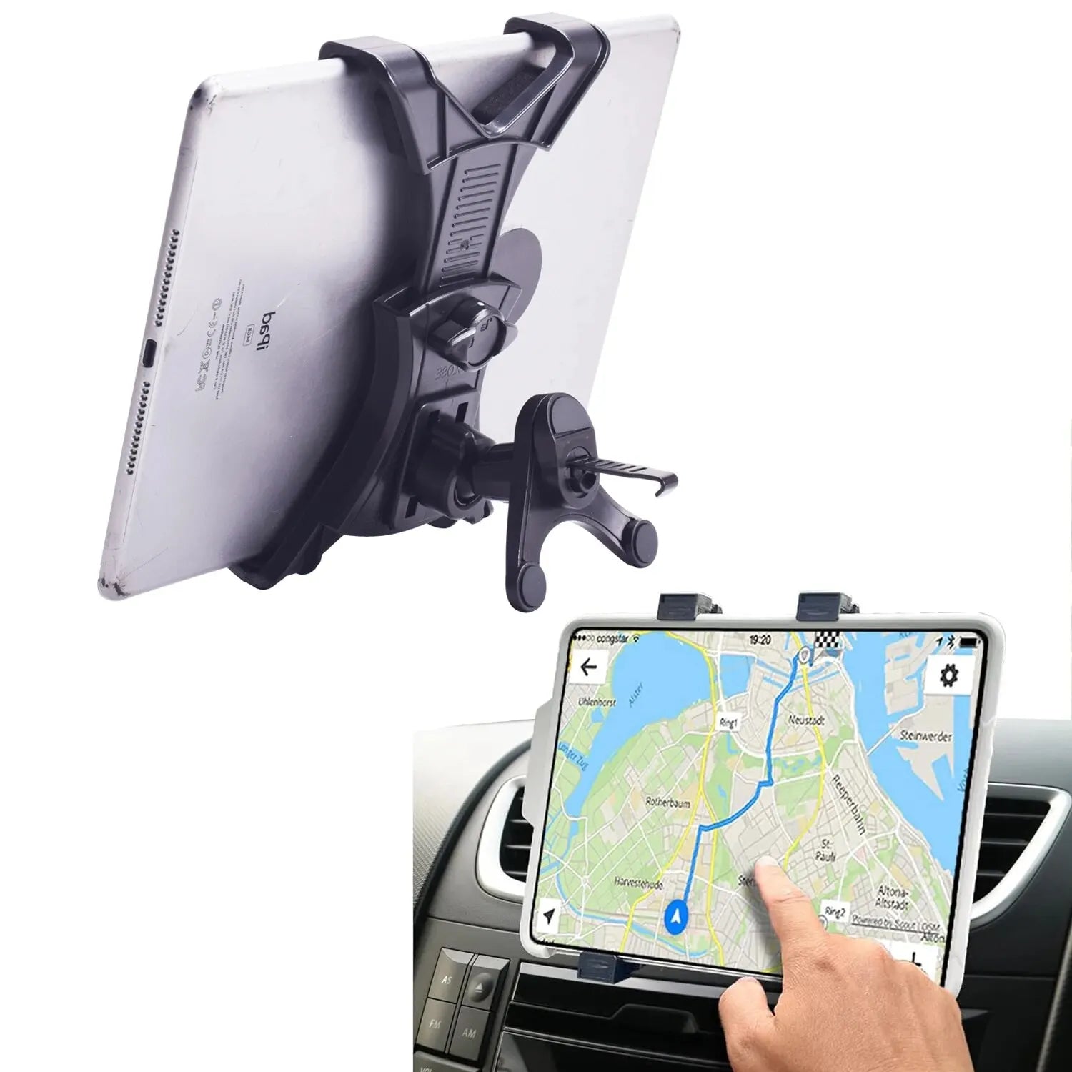 Support tablette voiture universel 7–12 pouces (iPad Pro/Mini/Air 2)