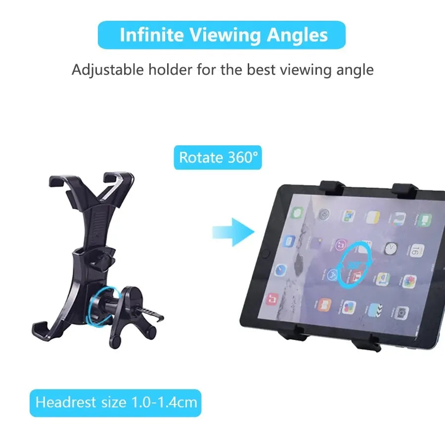 Support tablette voiture universel 7–12 pouces (iPad Pro/Mini/Air 2)