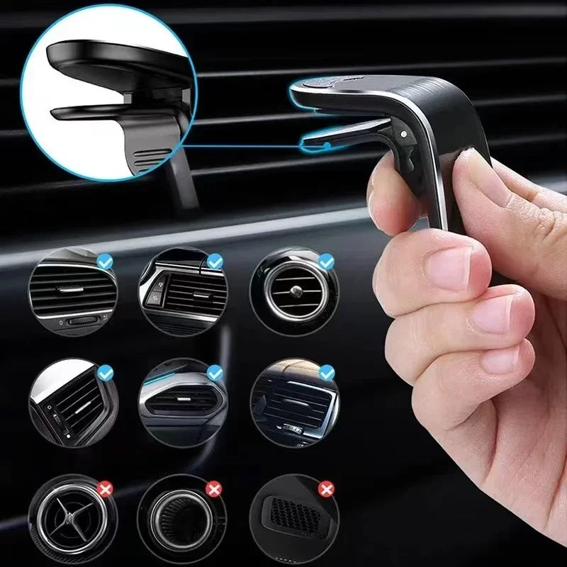 Support magnétique pour téléphone voiture Audi