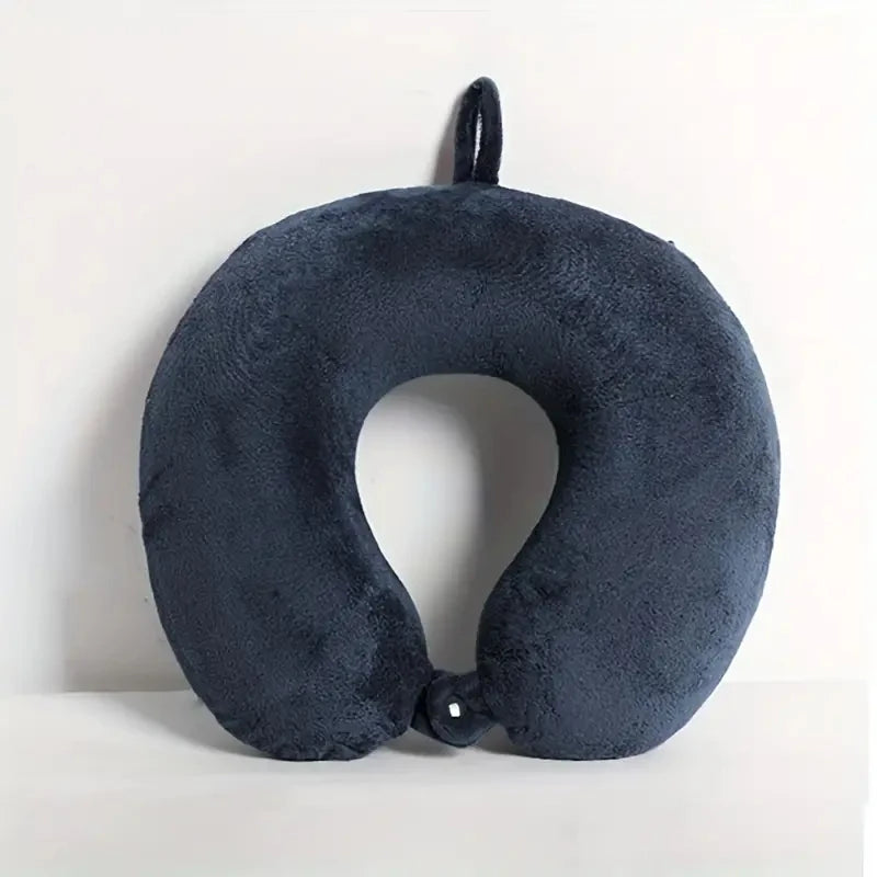 Oreiller de voyage en peluche, forme U