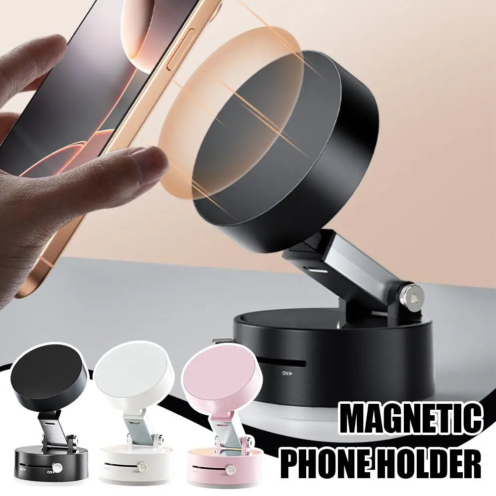 Support Magnétique à Ventouse Double, Pliable et Multifonction