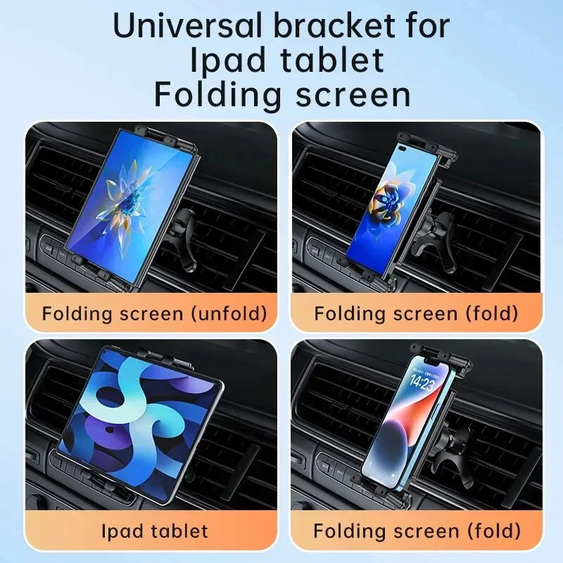 Support universel voiture pour tablette et téléphone (4,7–12,9 pouces)