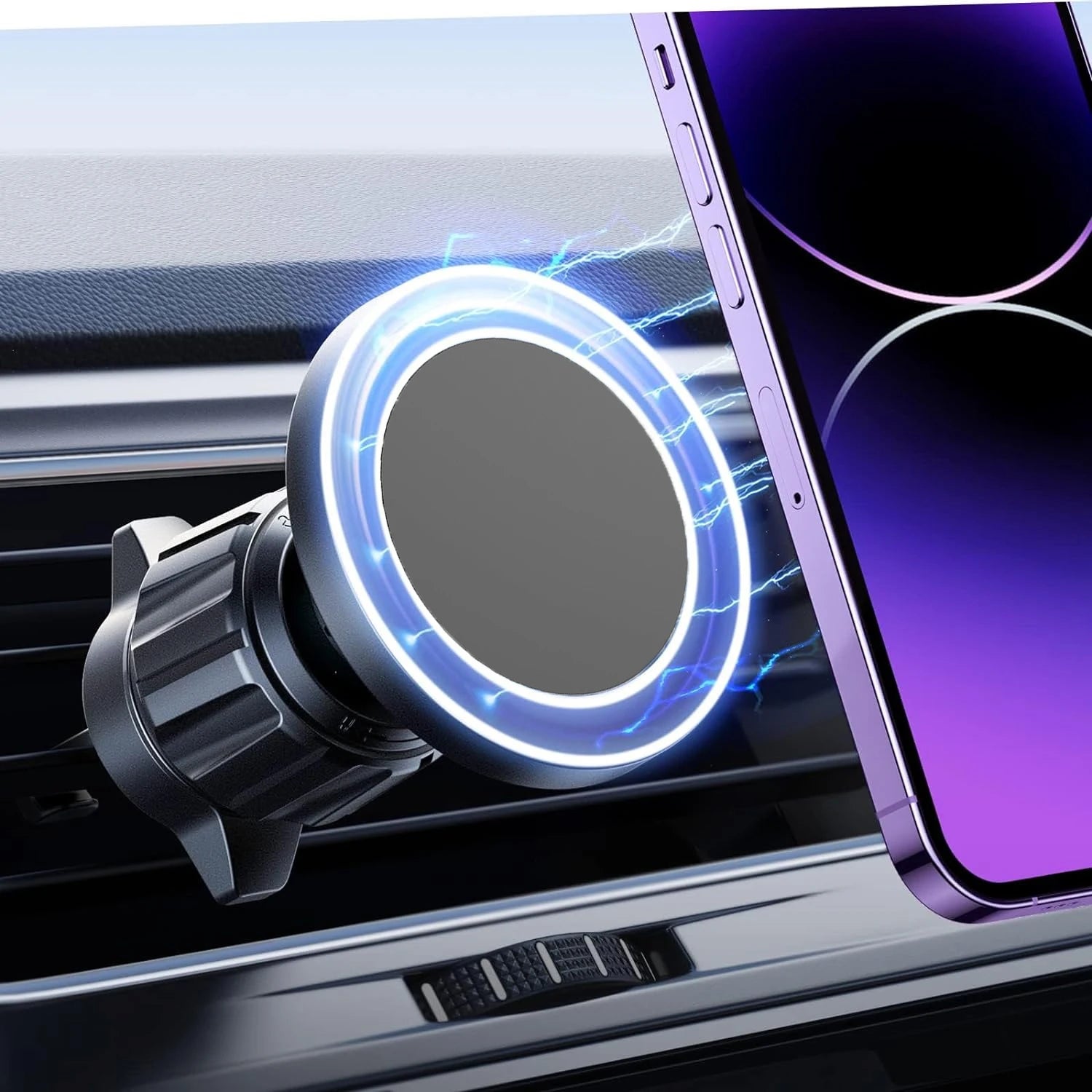Support MagSafe Voiture – Aimant Puissant, Utilisation à Une Main