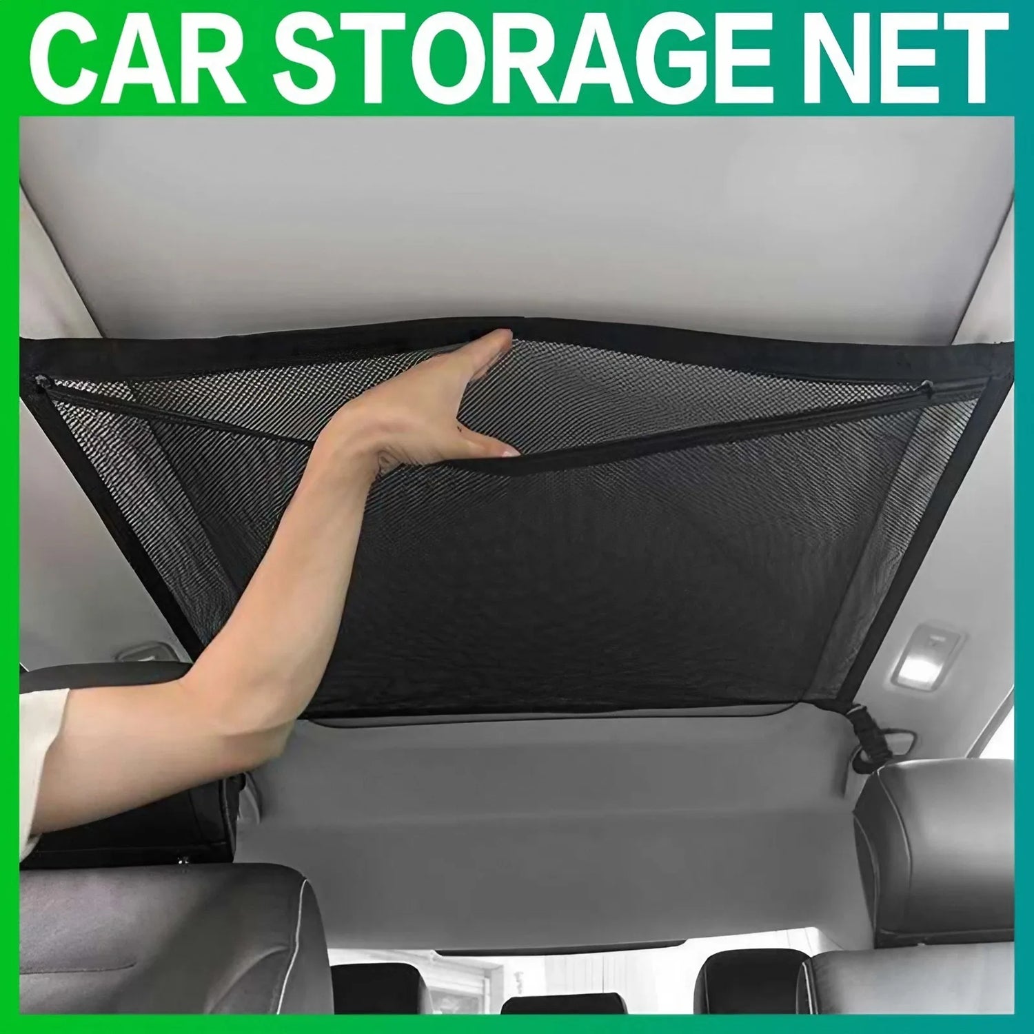 Filet de rangement pour plafond de voiture respirant