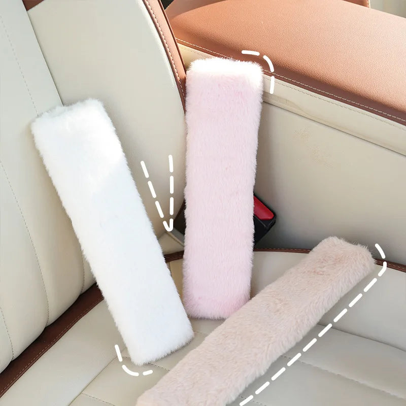 Couvre-épaule en peluche pour ceinture de sécurité
