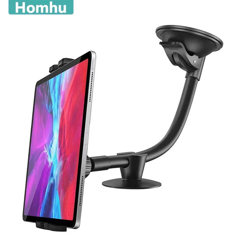 Support voiture universel pour tablette et smartphone – bras long, pare-brise (4–13,5 pouces)