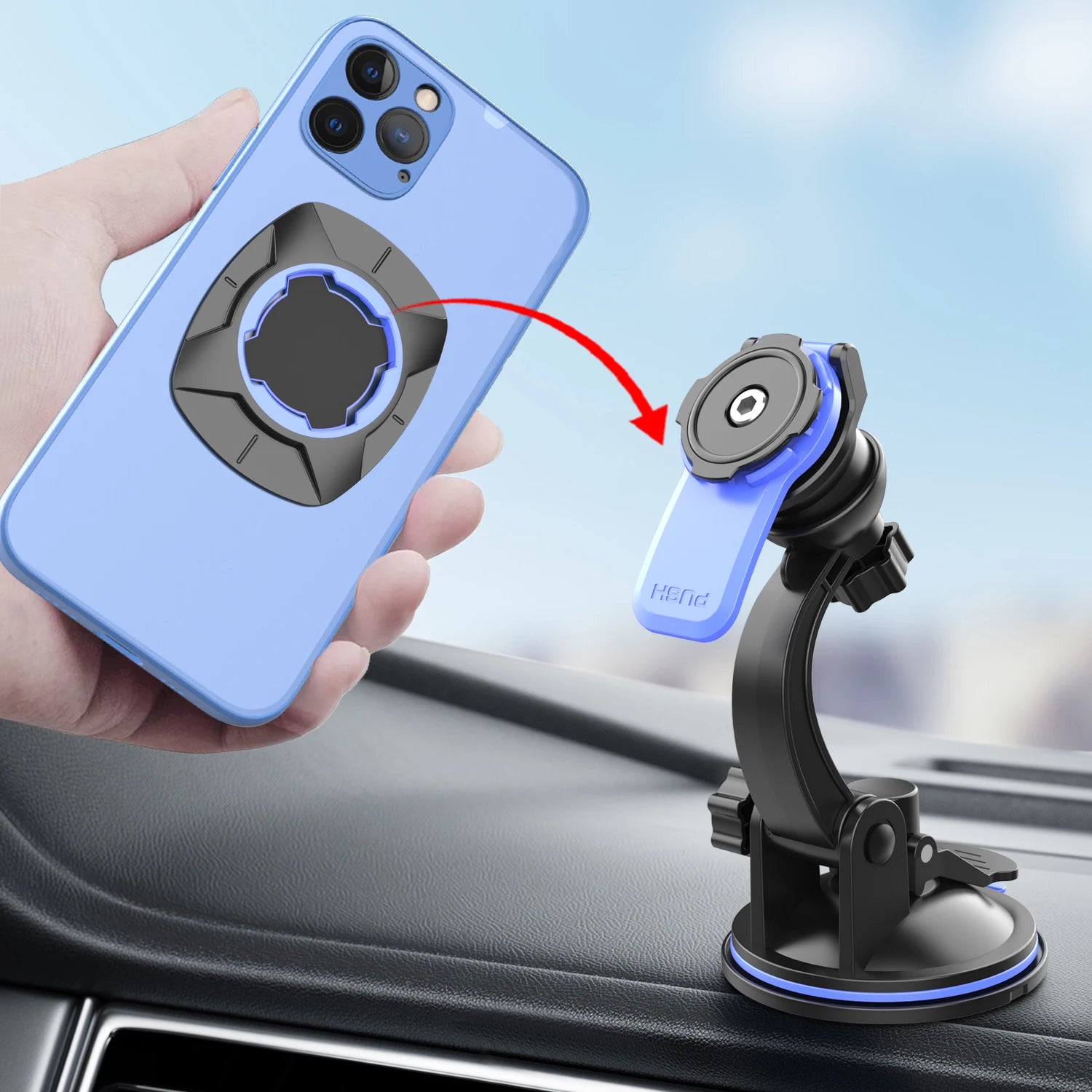 Support Téléphone Voiture Universel 360°