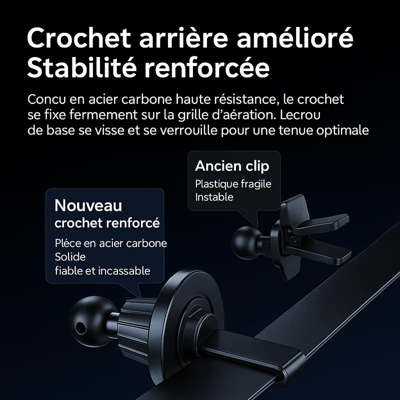 Chargeur sans fil voiture universel 15W avec détection intelligente