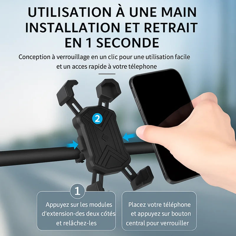 Support Téléphone Universel pour Guidon 4,5–7 pouces