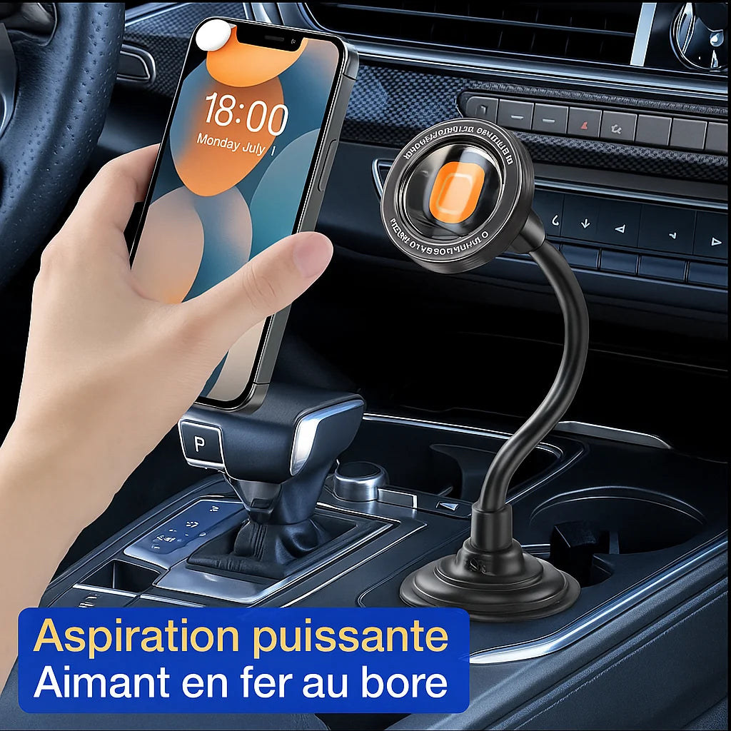 Support magnétique universel pour voiture – Porte-gobelet et smartphones