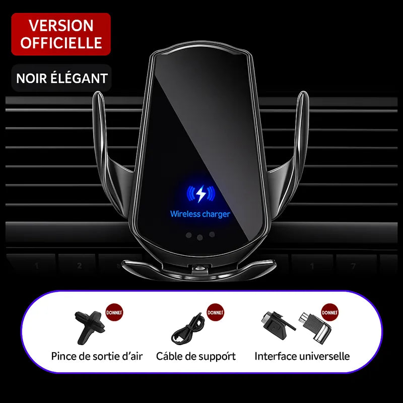 Support Téléphone Voiture 15W Sans Fil