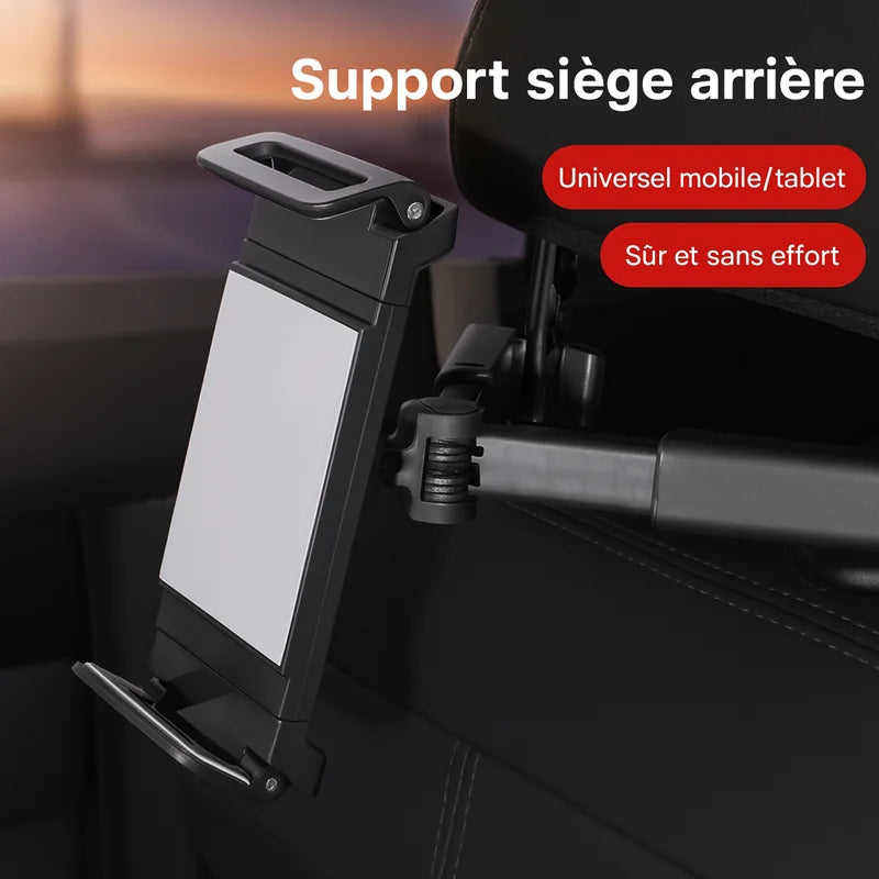 Support tablette d'appui-tête auto – rotation 360° pour iPad