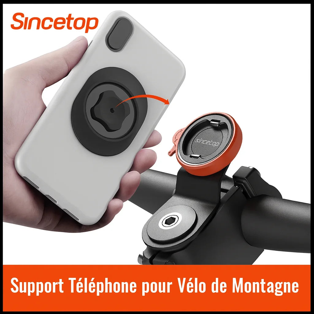 Support Téléphone Vélo Universel Aluminium