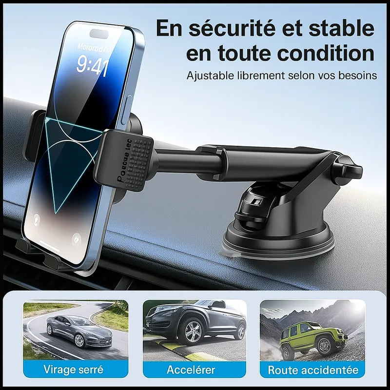 Support Téléphone Voiture Acrylique 4.7–7 pouces
