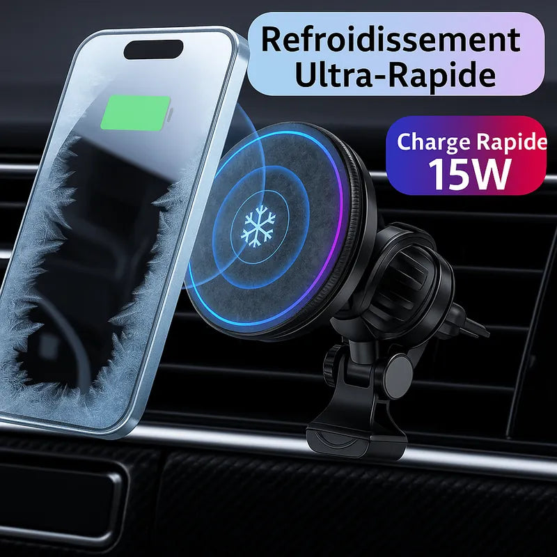 Chargeur magnétique 15W pour voiture MagSafe
