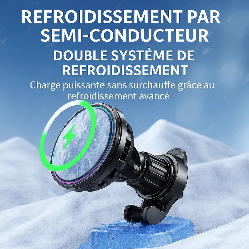 Chargeur magnétique 15W pour voiture MagSafe